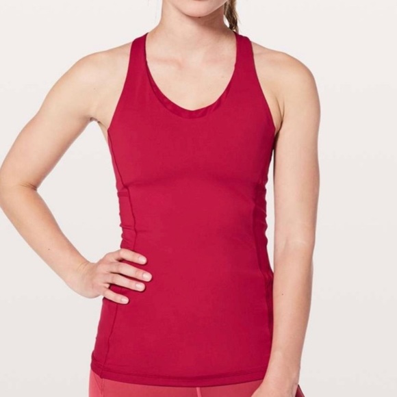 Lululemon Stash N Run Tank Ruby Red size 4 - Picture 1 of 8